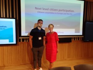 Andrey Demidov and Susanna Tommila gave talks about models of citizen participation in Europe.